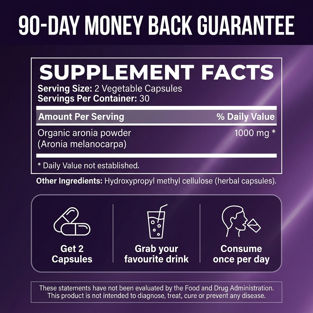 Organic Aronia Capsules – Antioxidant Superfood Supplement