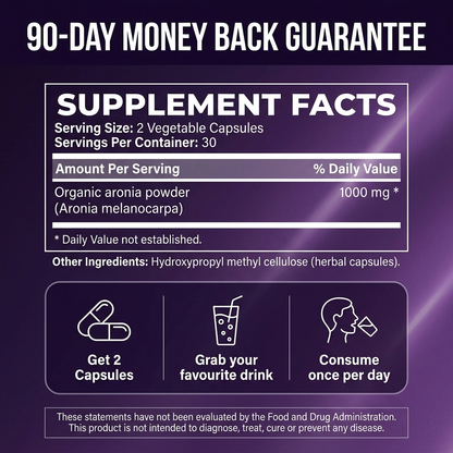 Organic Aronia Capsules – Antioxidant Superfood Supplement